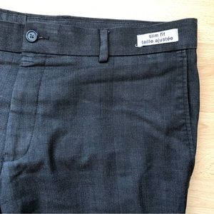 Charcoal Slim Fit Dress Pant